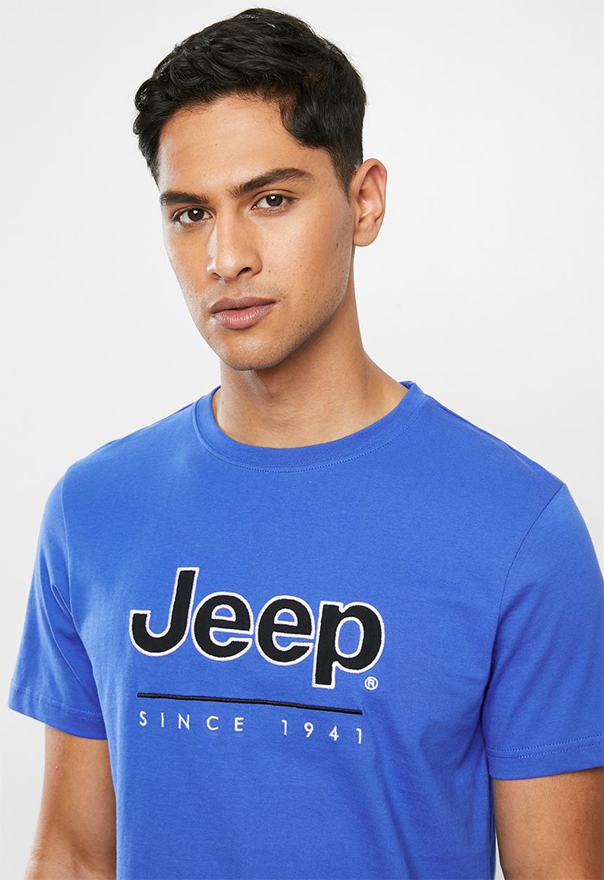 JEEP - Logo graphic tee - blue