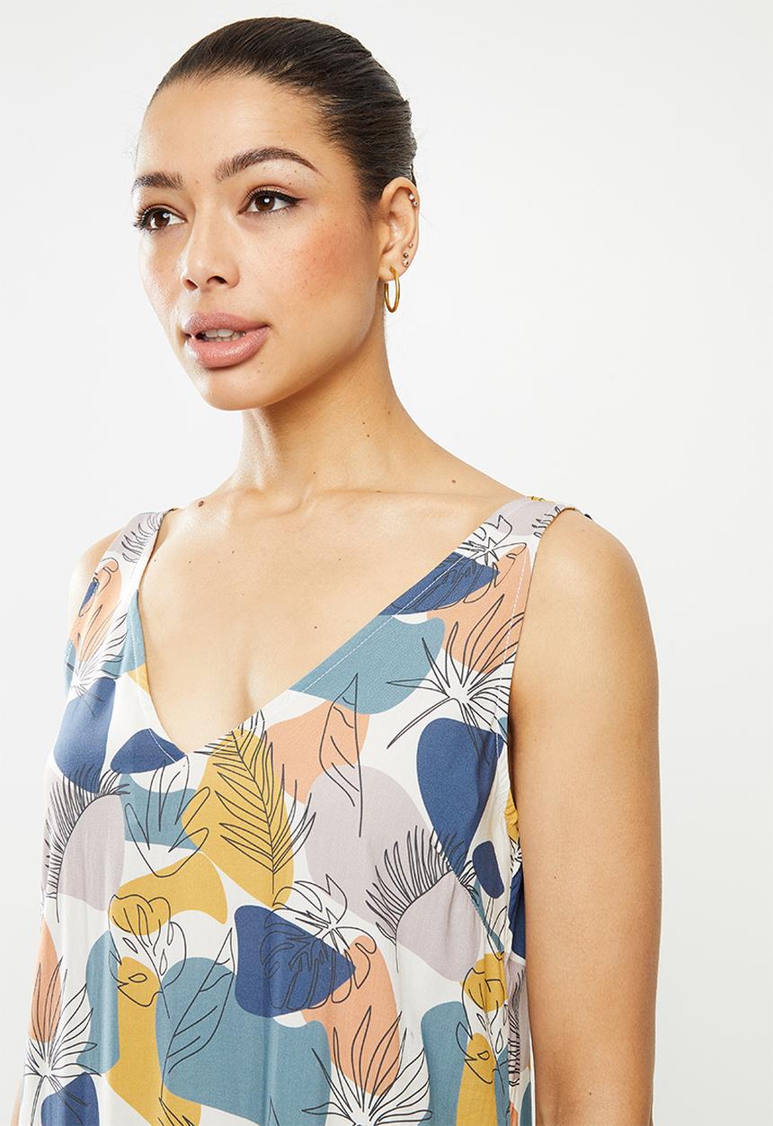 edit - Built up midi dress - multi 