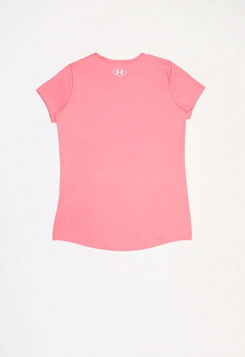 Under Armour - Tech graphic big logo short sleeve T-shirt - pink 