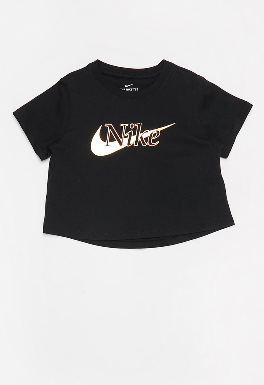 Nike - G nsw tee crop rtlp - black & gold