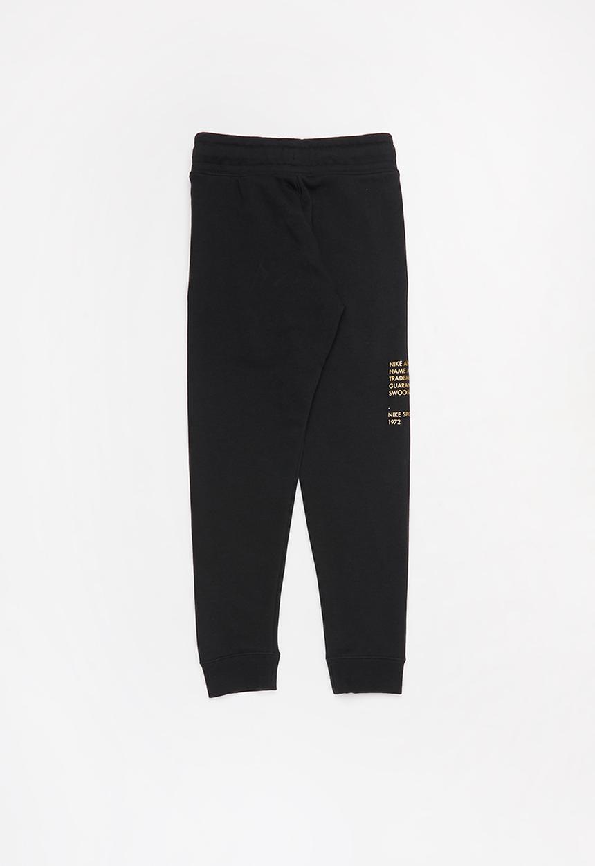 Nike - B nsw swoosh pant - black & gold