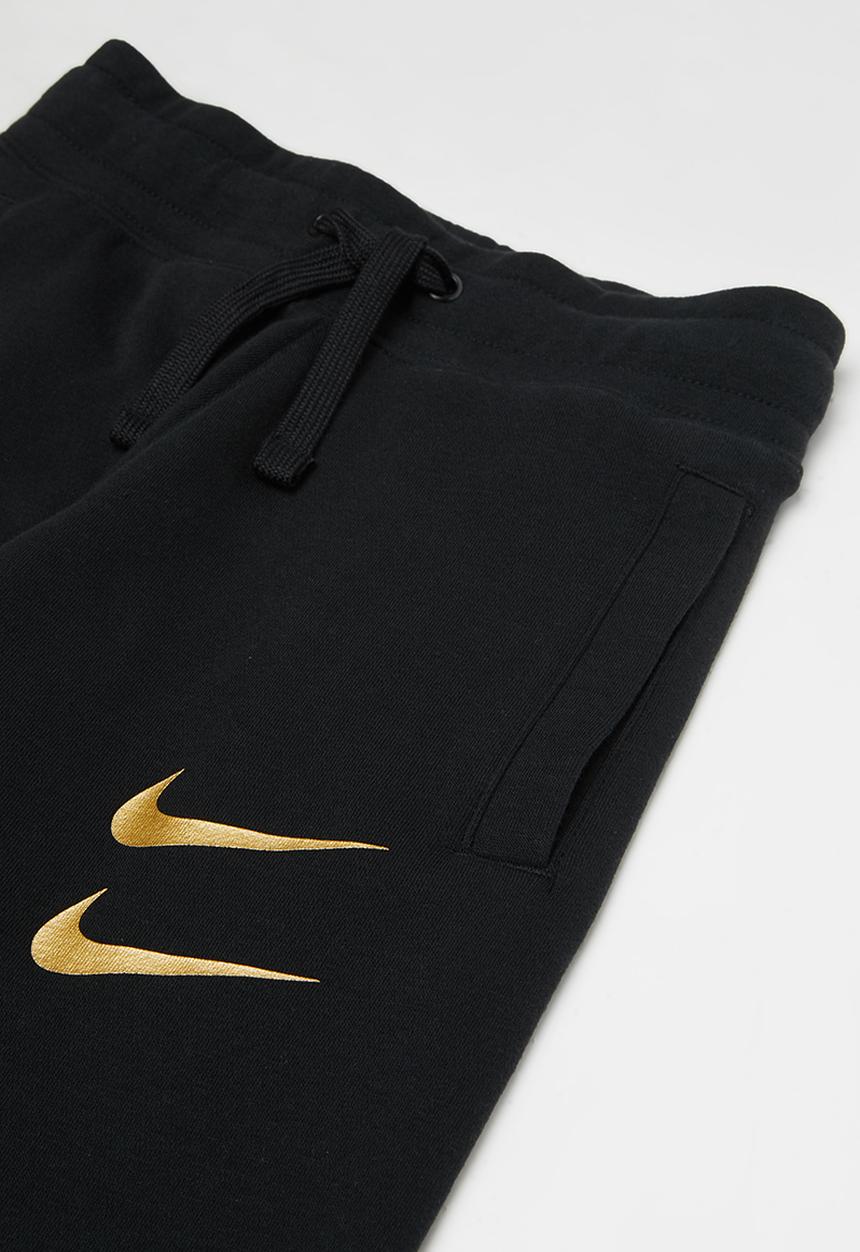 Nike - B nsw swoosh pant - black & gold