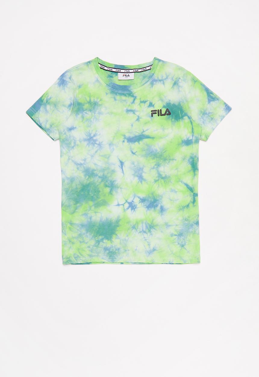 FILA - Mono noose tie dye tee - green & blue 