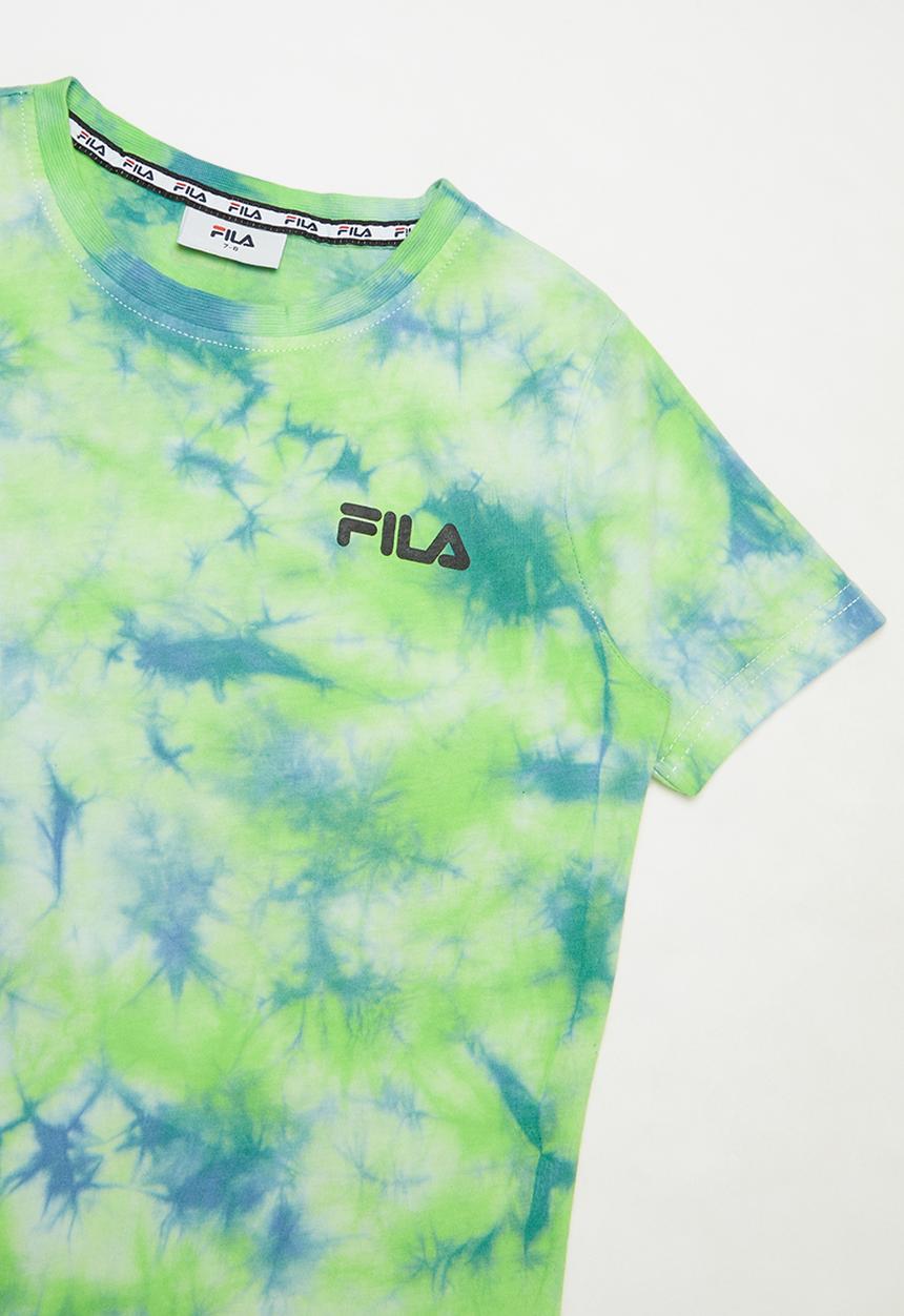 FILA - Mono noose tie dye tee - green & blue 