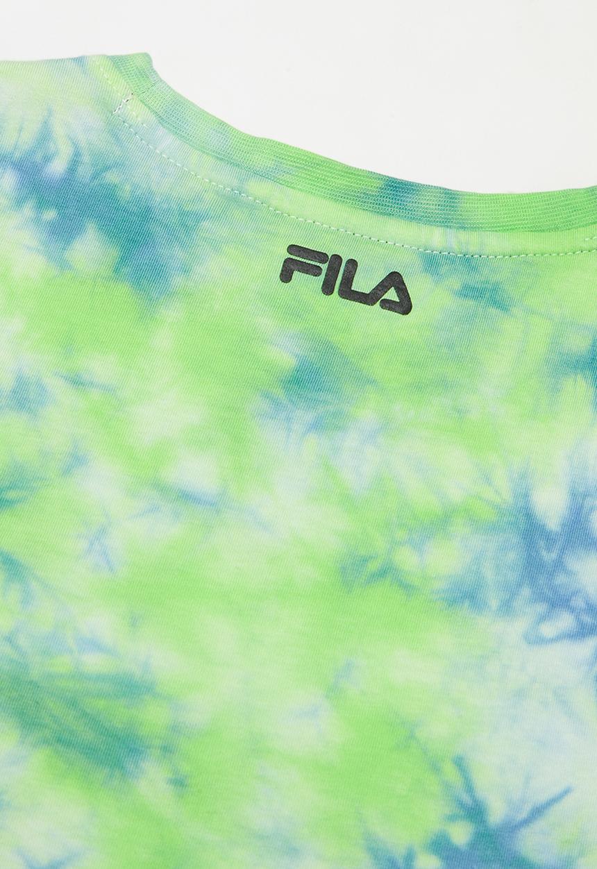 FILA - Mono noose tie dye tee - green & blue 