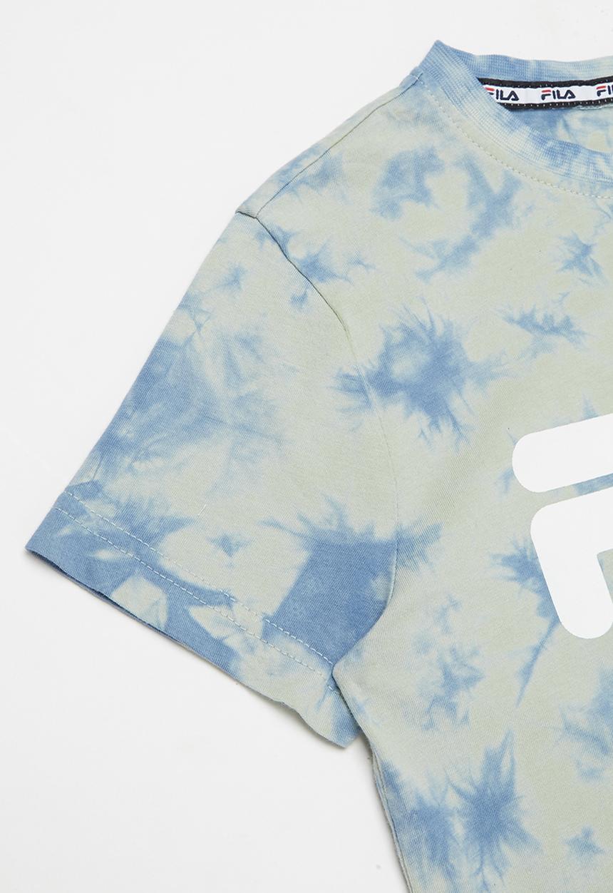 FILA - Mono deckle tie dye tee - blue & grey 