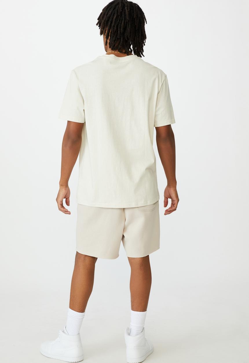 Factorie - Extra mild regular graphic t shirt - ivory