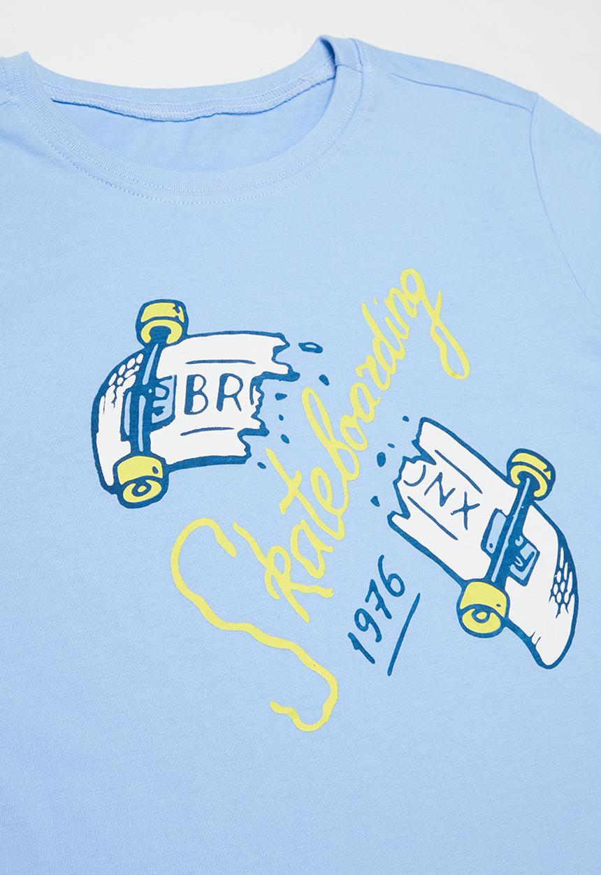 Rebel Republic - Teens printed short sleeve tee - blue