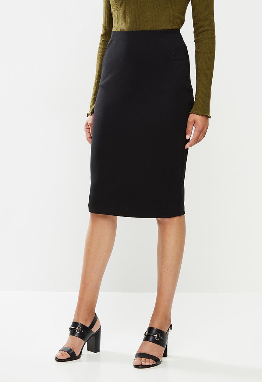 POLO - Caty stretch skirt -black