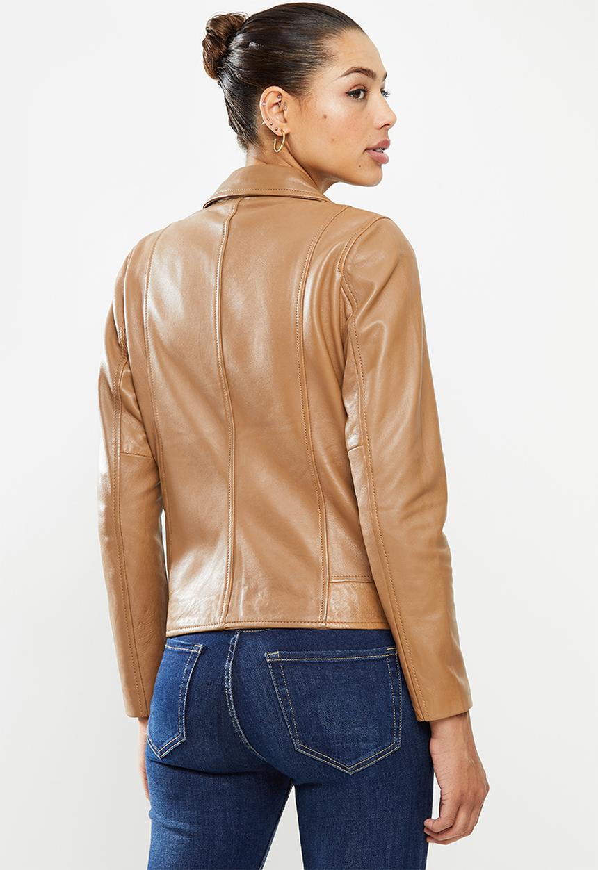 POLO - Prs ilana leather jacket -camel