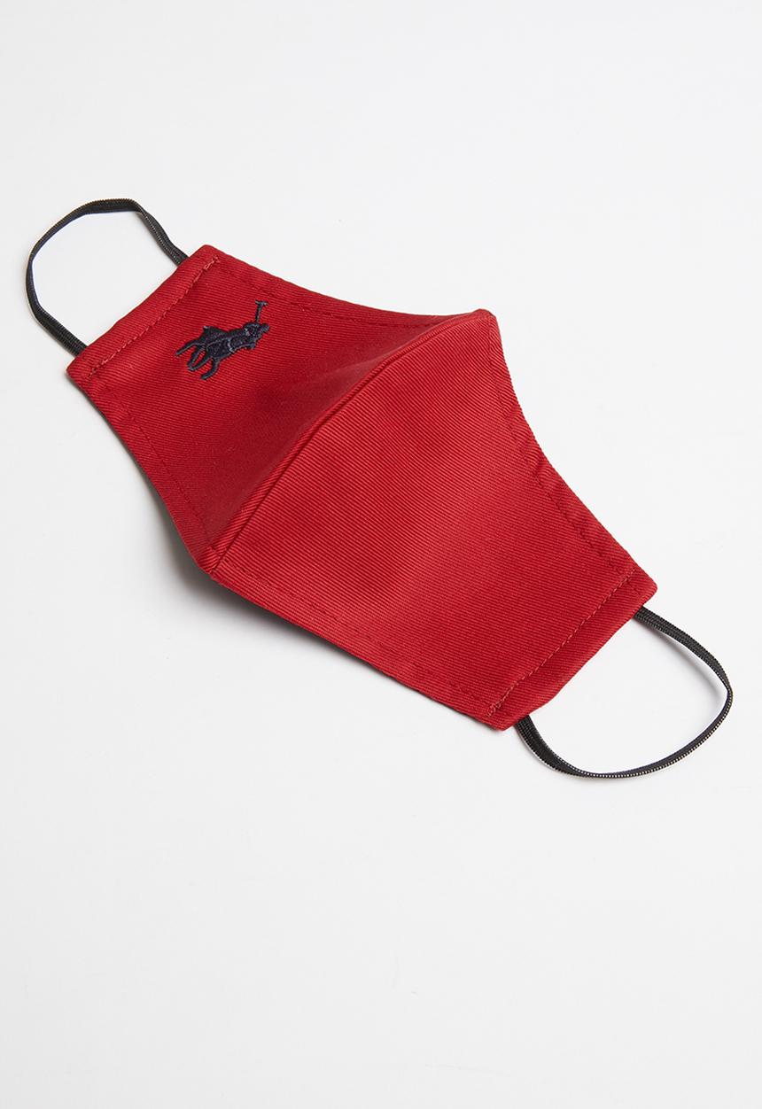 POLO - Kids polo branded mask - red