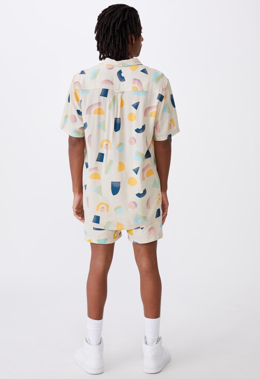 Factorie - Resort shirt - ecru shapes