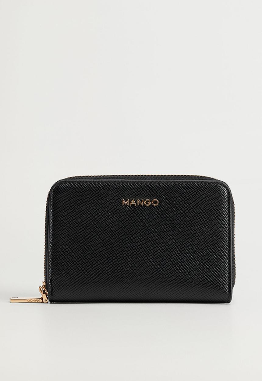 MANGO - Purse mch brais  - black