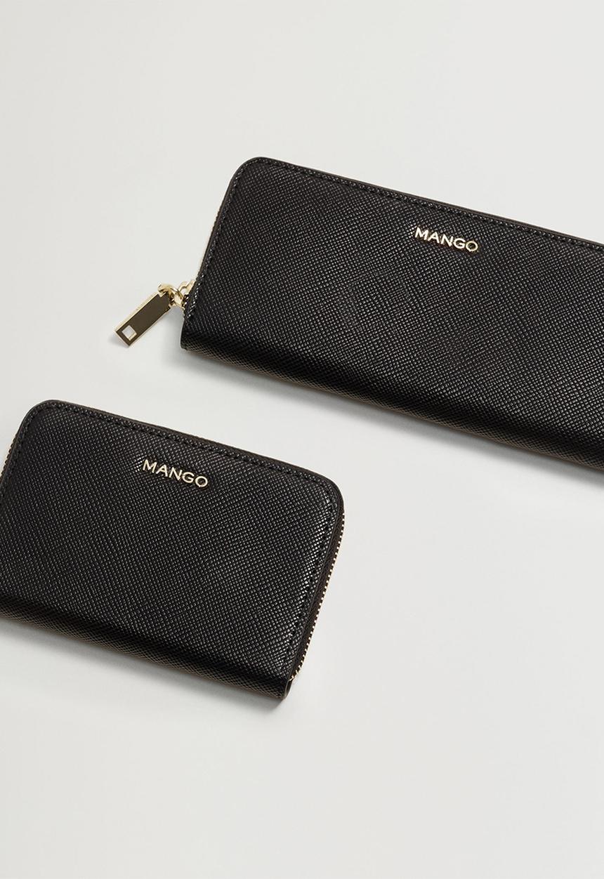 MANGO - Purse mch brais  - black