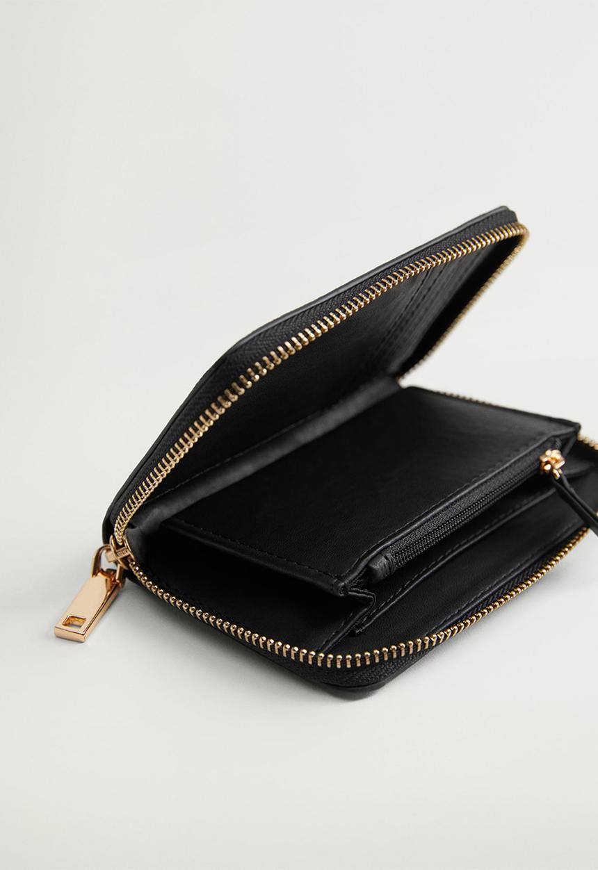 MANGO - Purse mch brais  - black