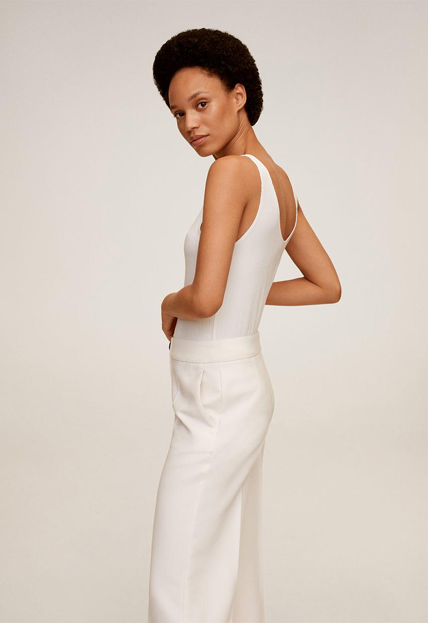 MANGO - Top cintia - white