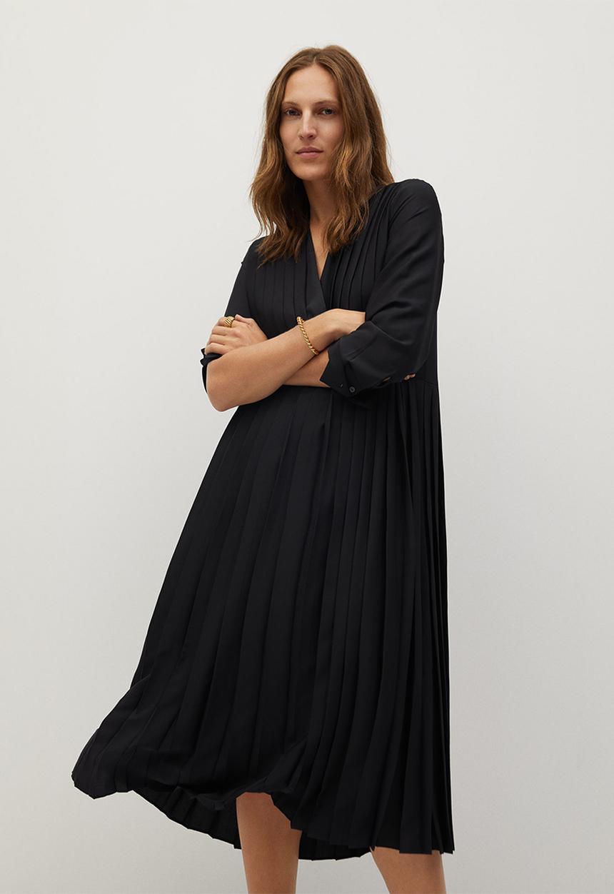 MANGO - Dress lali - black