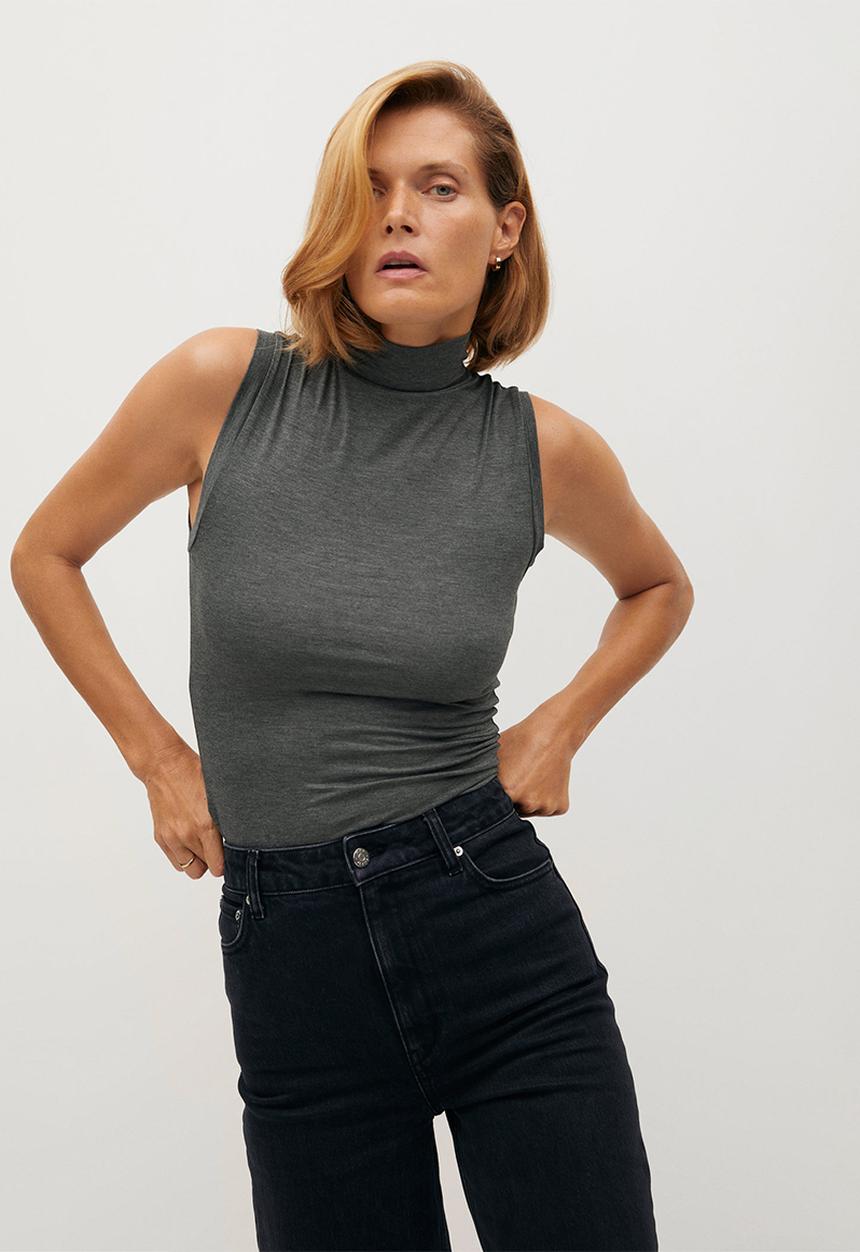 MANGO - T-shirt elsa - grey