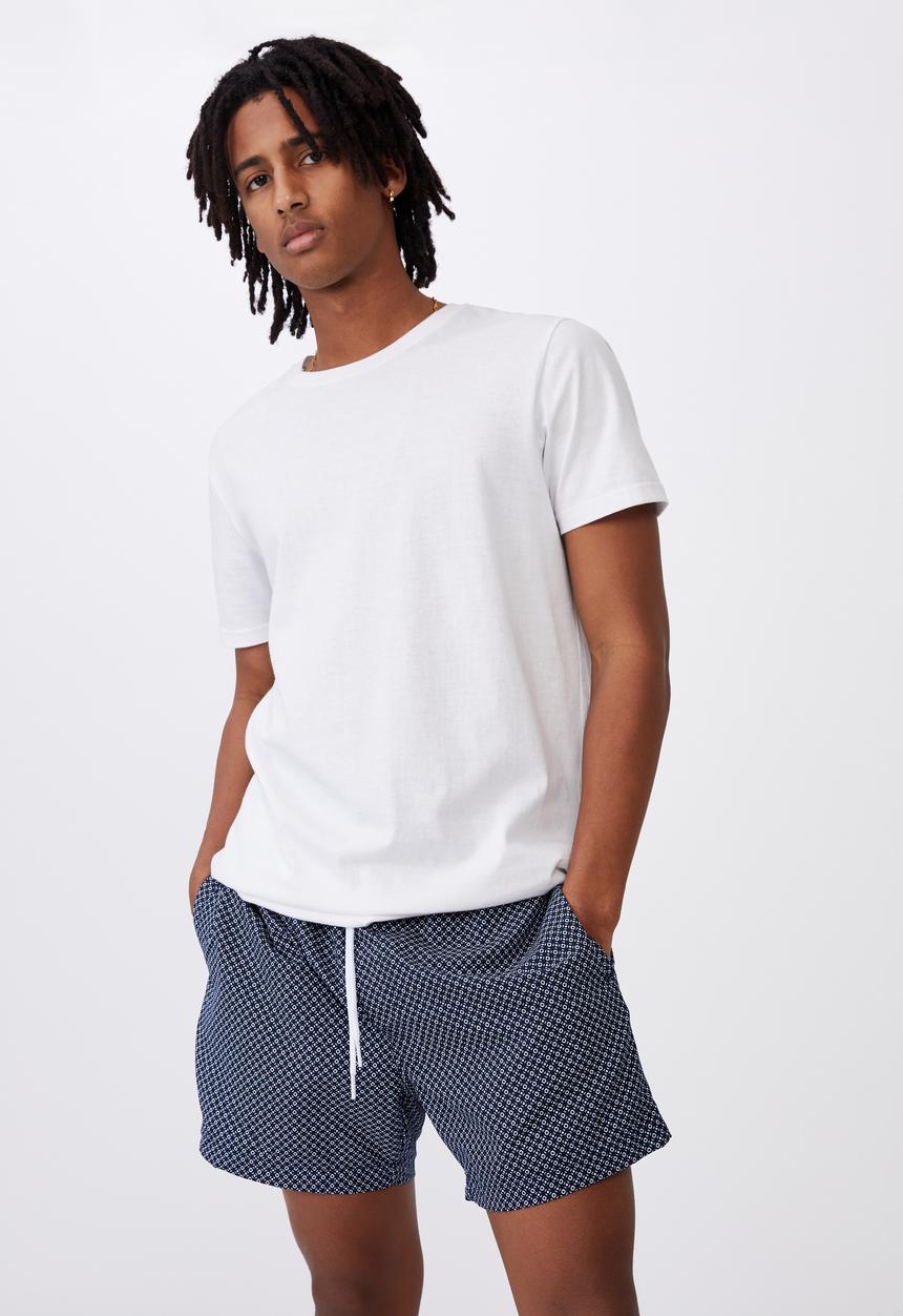 Factorie - Resort short - navy geo