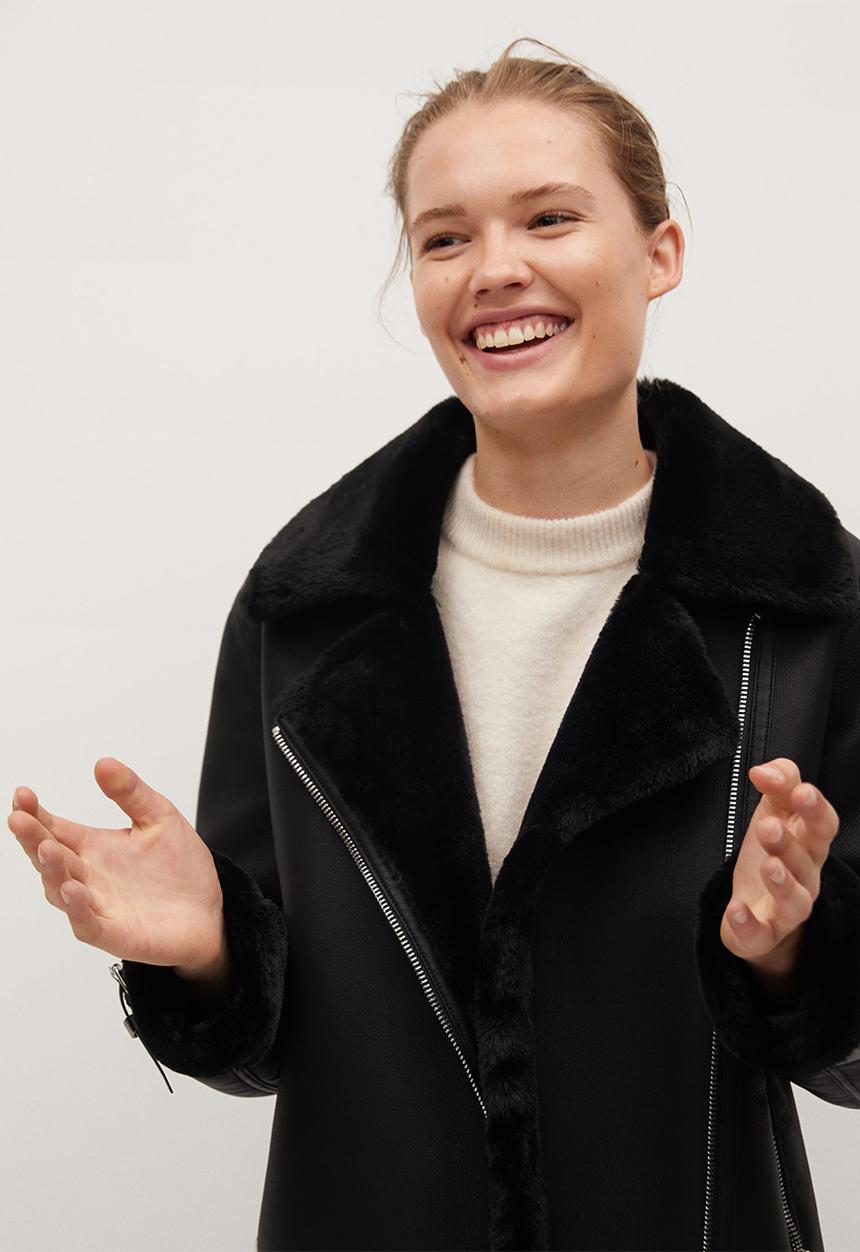 MANGO - Jacket dalsi - black