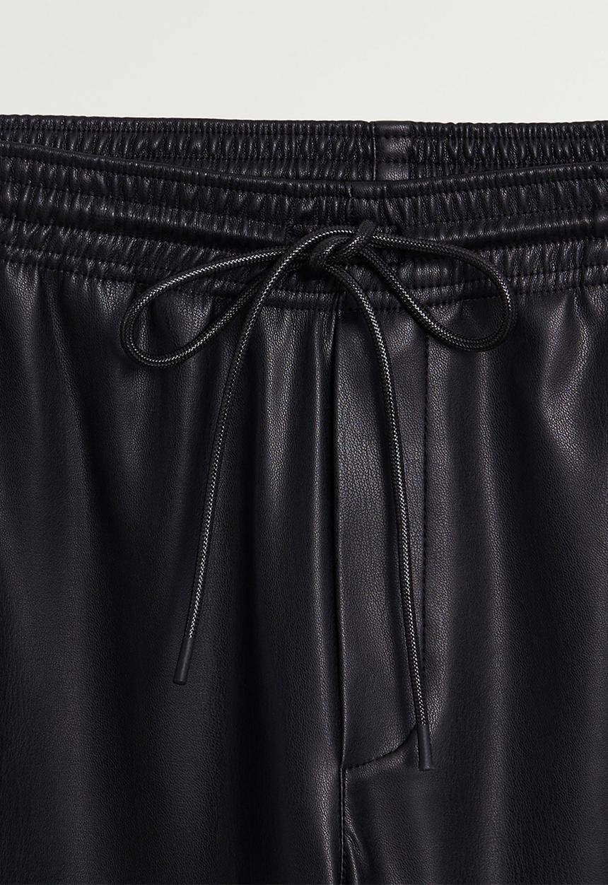 MANGO - Trousers apple - black