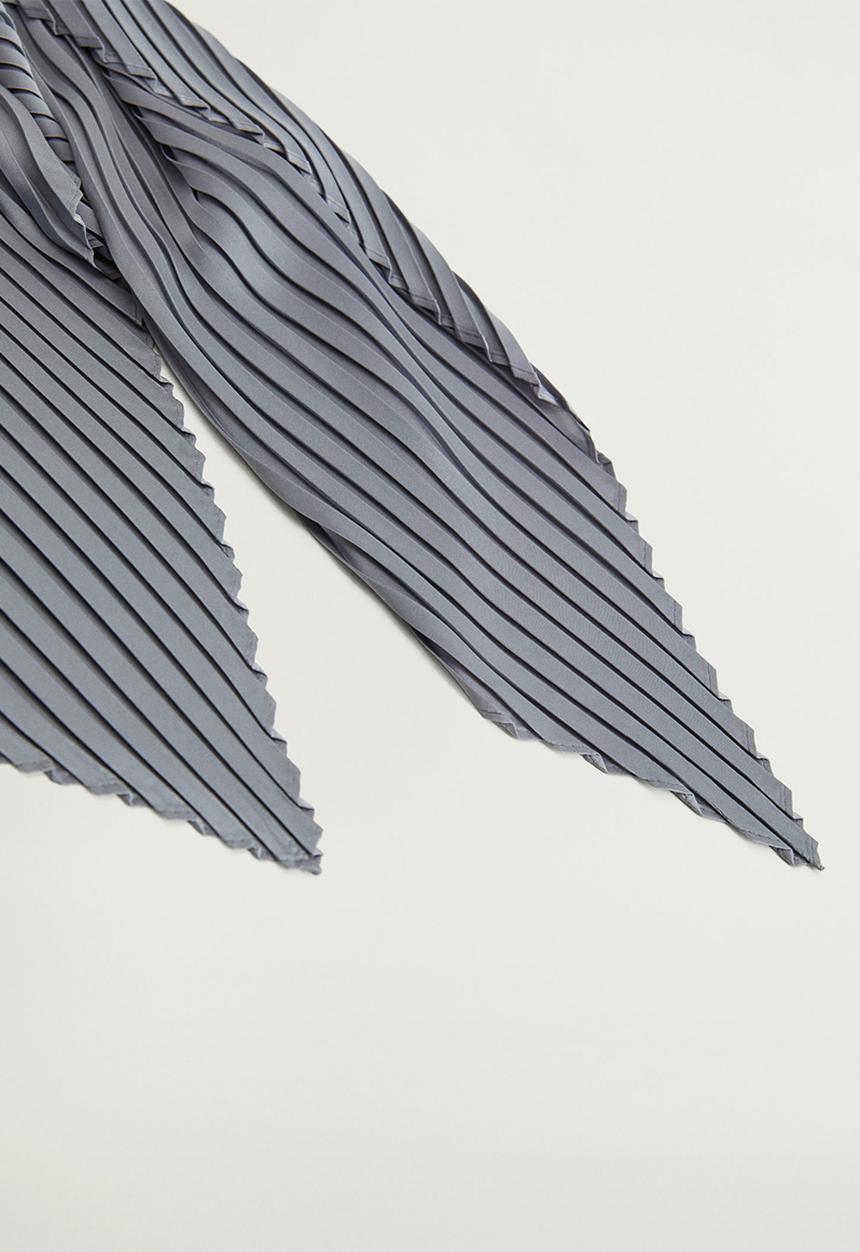 MANGO - Neck scarf plain  - blue