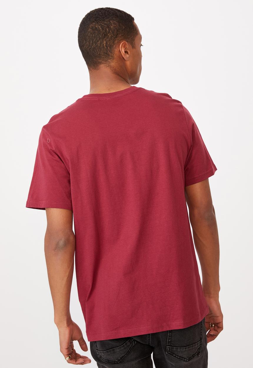 Cotton On - Tbar text T-shirt - rosewood