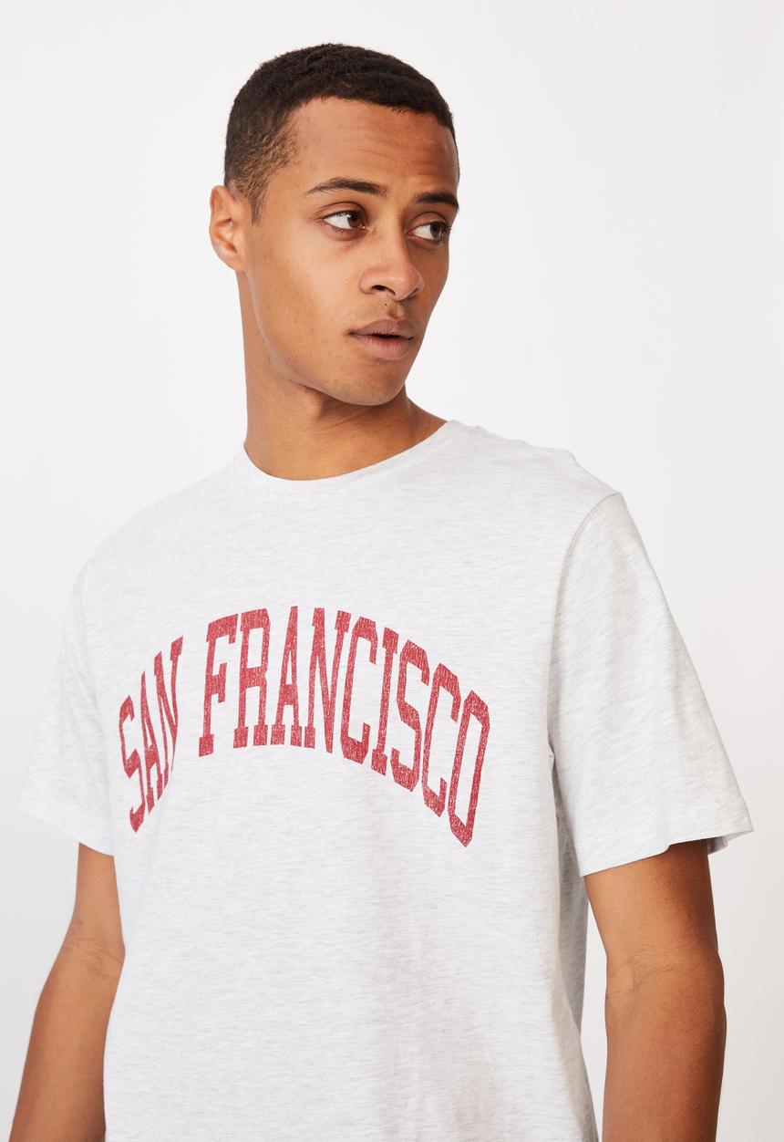 Cotton On - Tbar text t-shirt - white 
