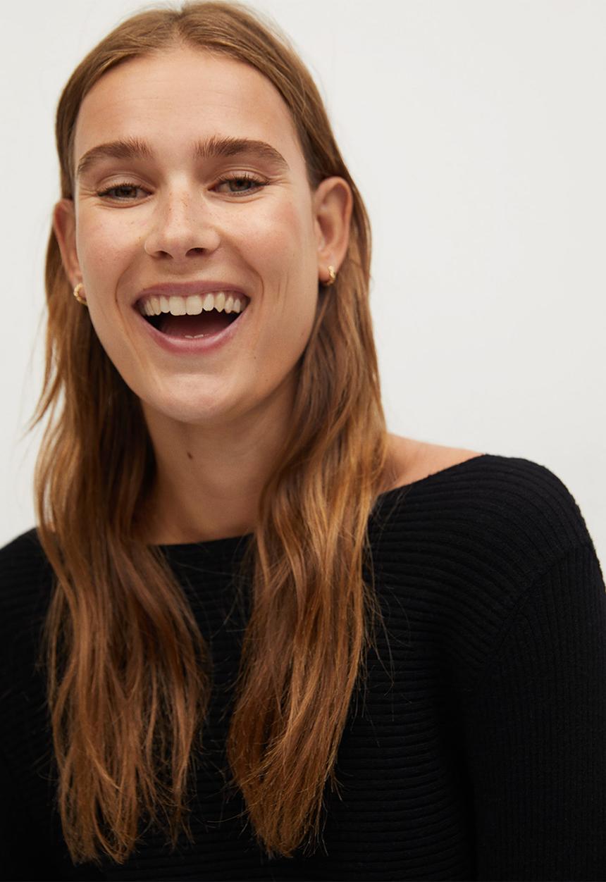 MANGO - Sweater margot - black