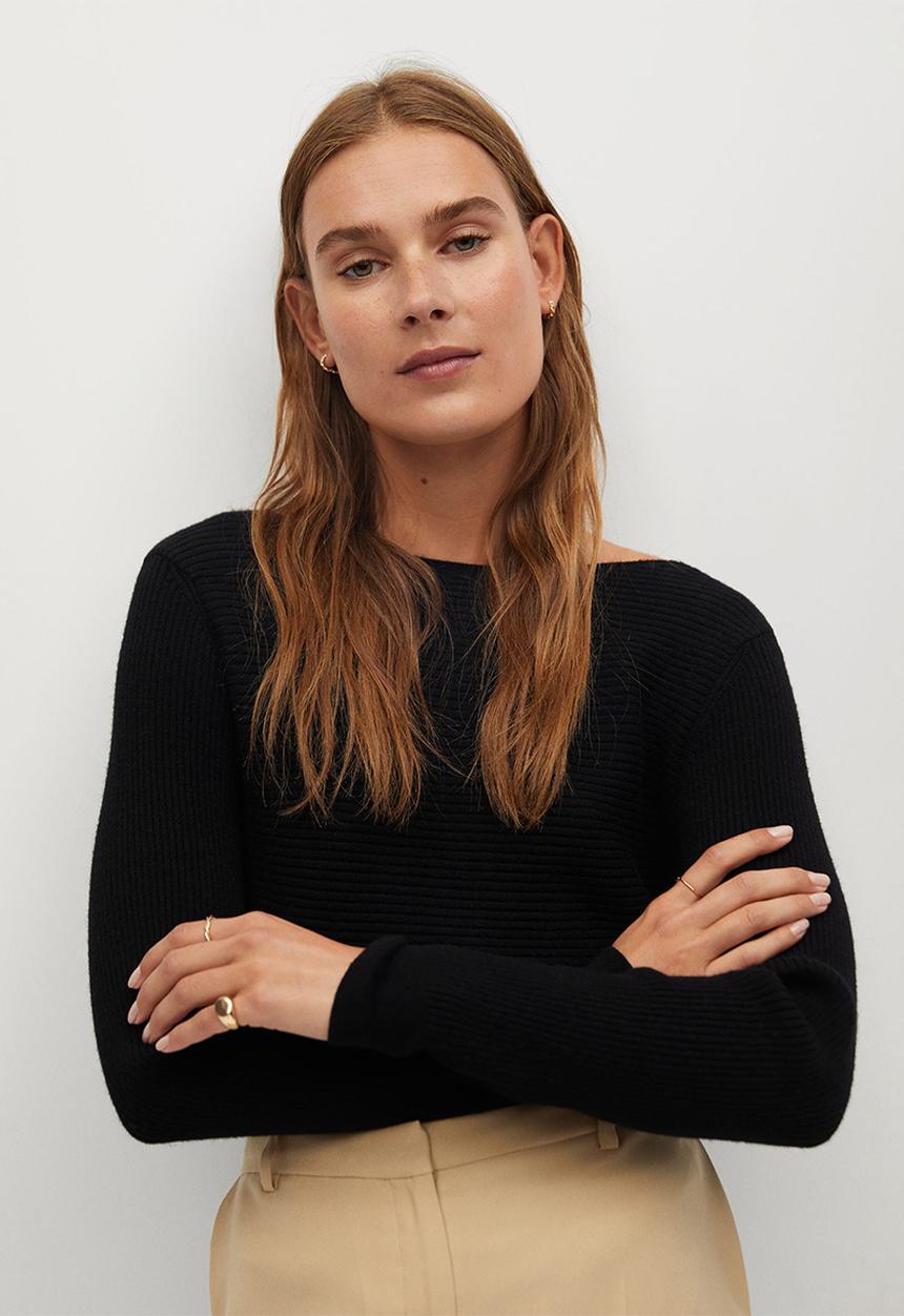 MANGO - Sweater margot - black