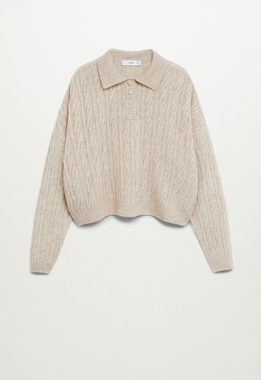 MANGO - Sweater safari - beige
