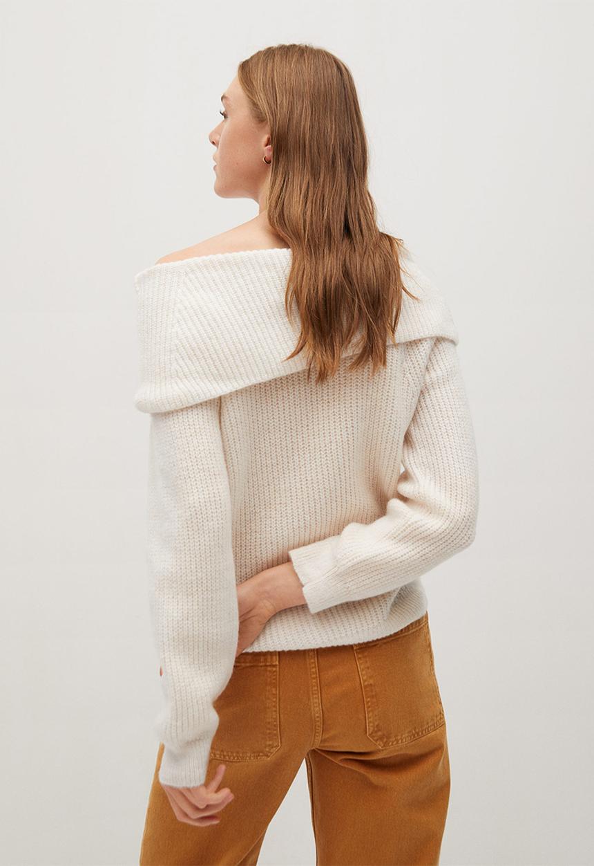MANGO - Sweater faldo - beige