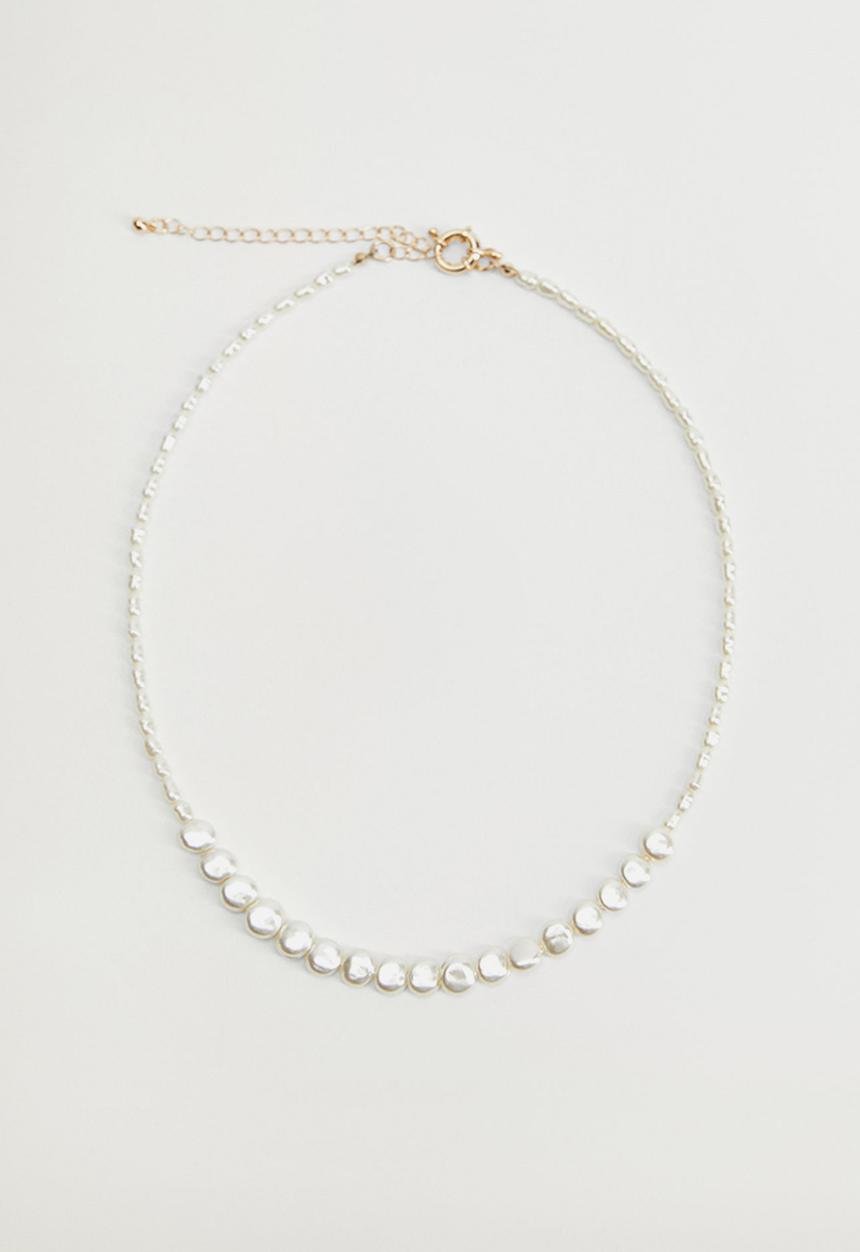MANGO - Necklace marga - grey