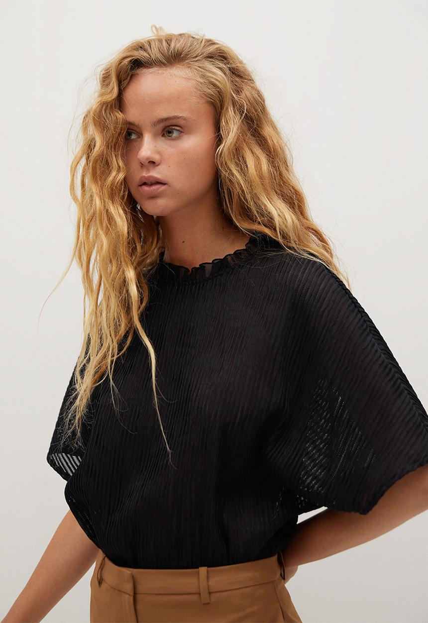 MANGO - T-shirt kalista - black