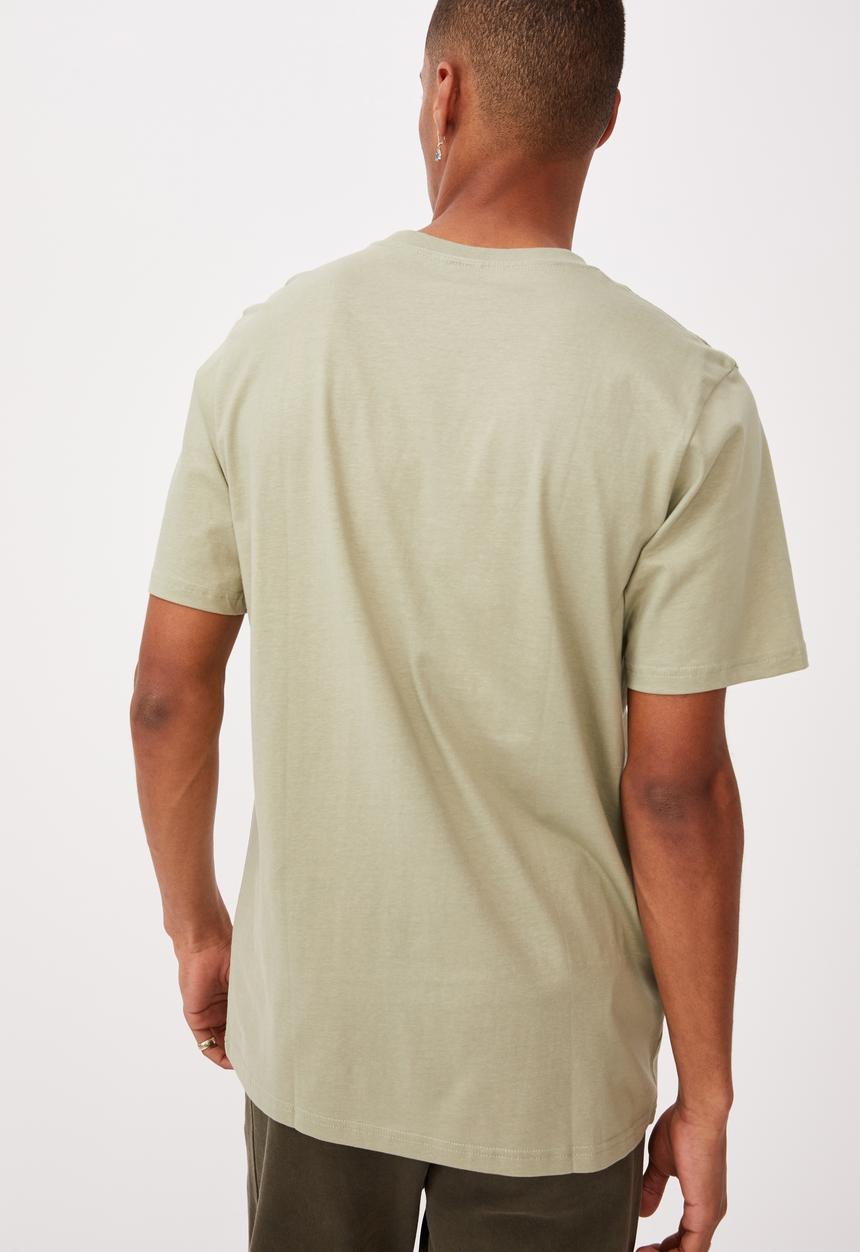 Cotton On - Tbar text T-shirt - sage