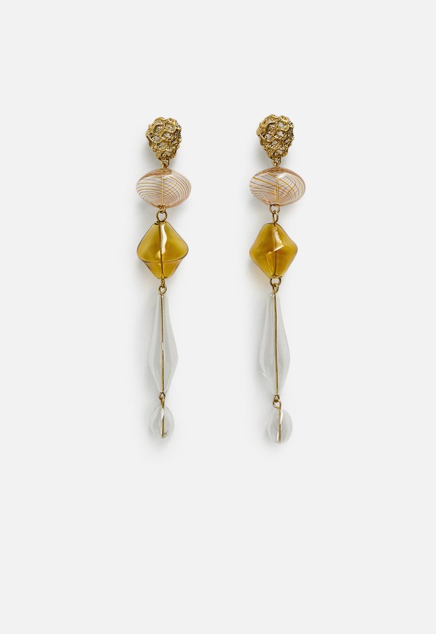 MANGO - Jennifer earrings - yellow