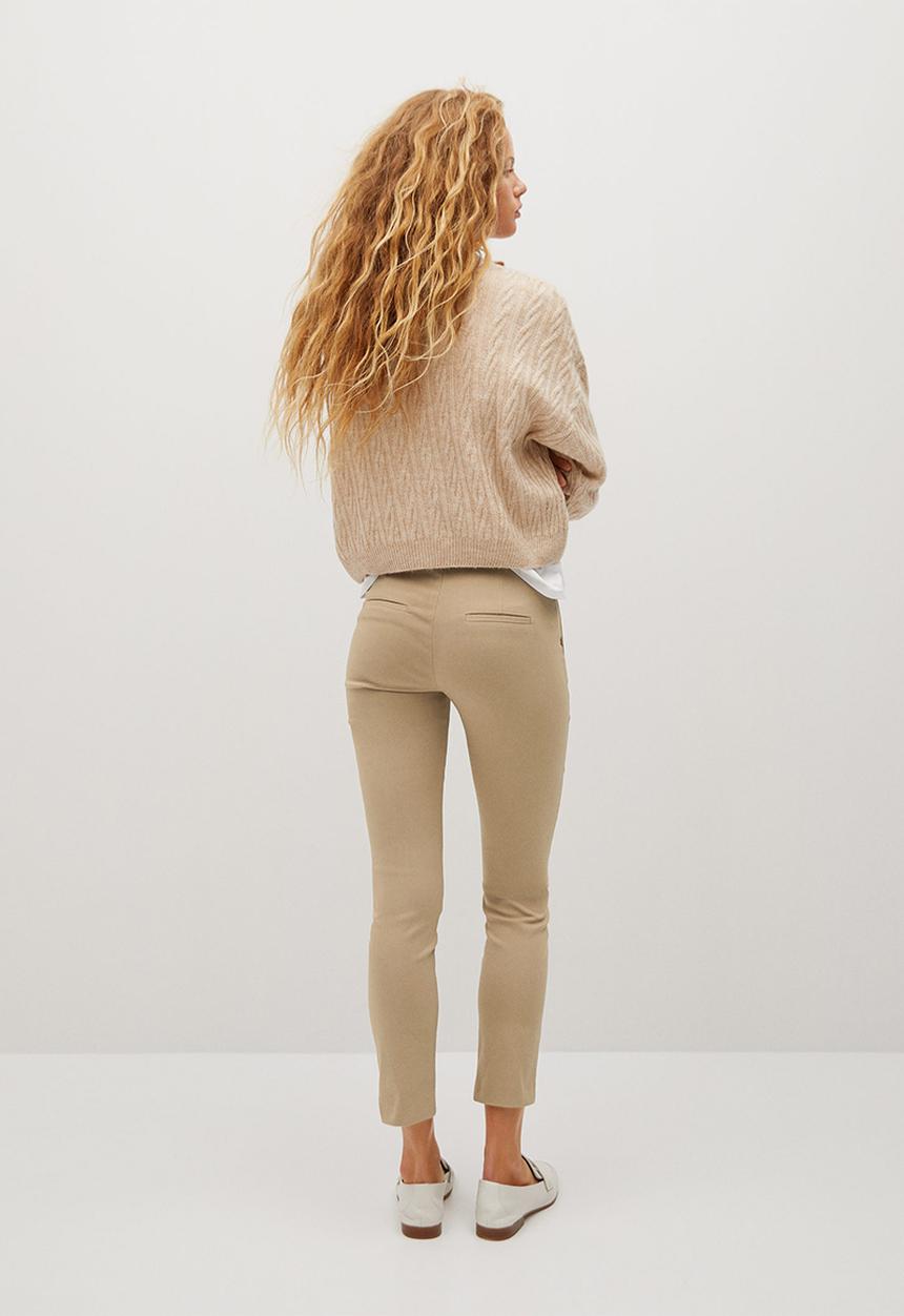 MANGO - Trousers cola - brown