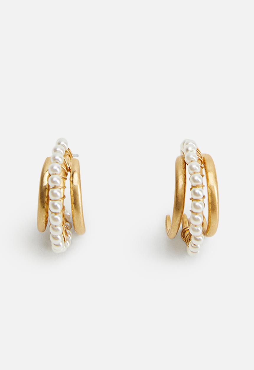 MANGO - Earrings jazmin - gold