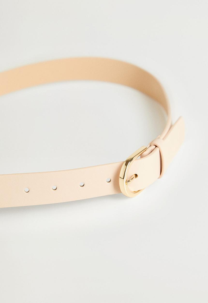 MANGO - Belt classic  - beige