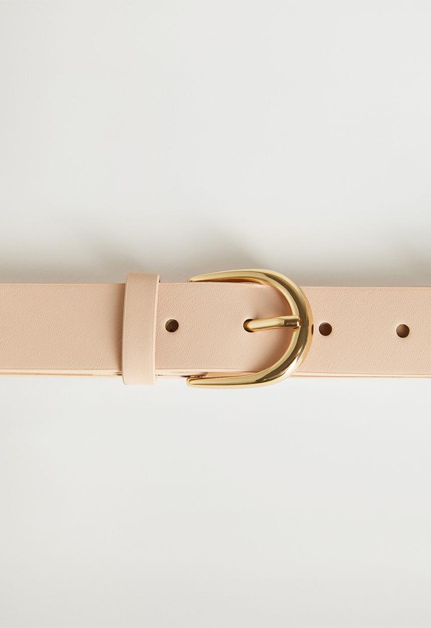 MANGO - Belt classic  - beige
