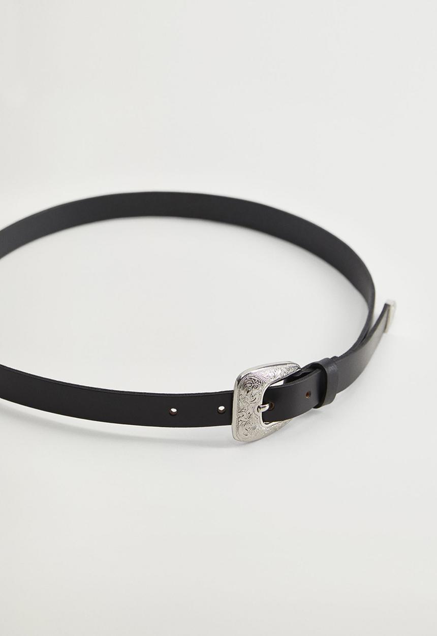 MANGO - Belt cowgirl - black