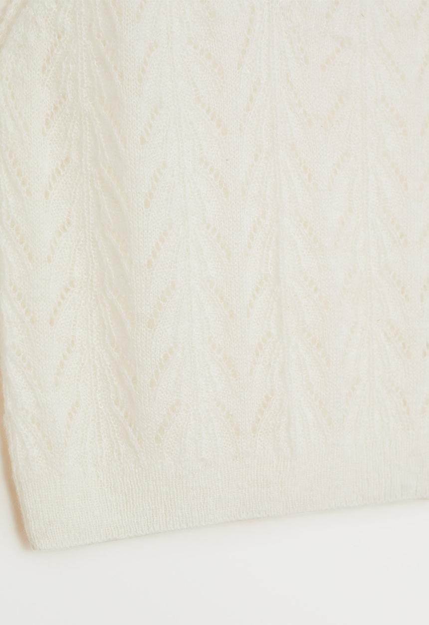 MANGO - Top heart - white