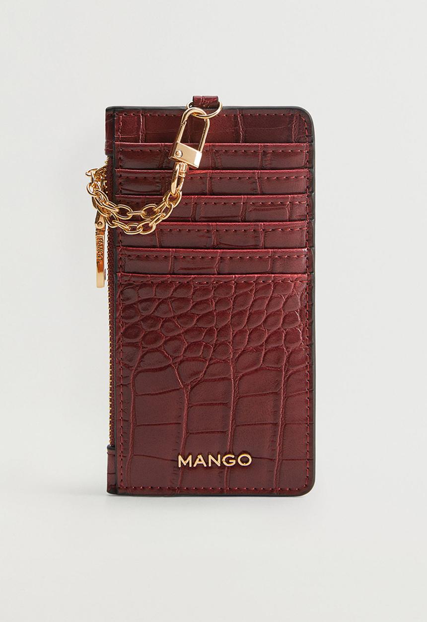 MANGO - Card holder g ginger - red 