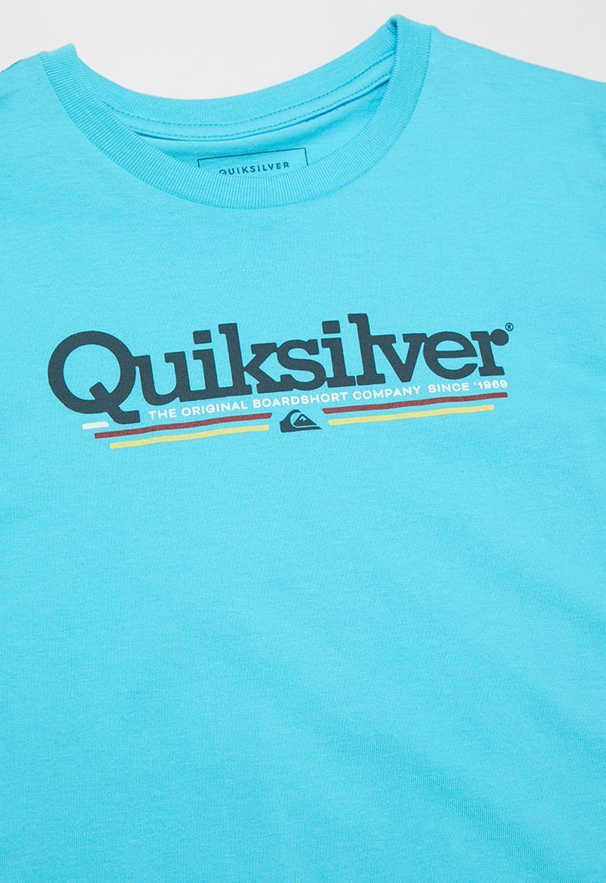 Quiksilver - Tropical lines short sleeve tee -  blue