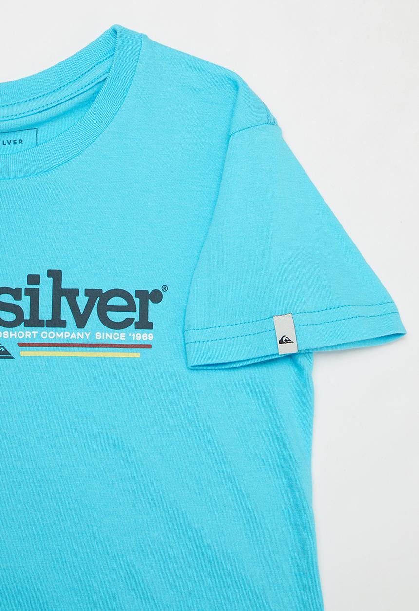 Quiksilver - Tropical lines short sleeve tee -  blue