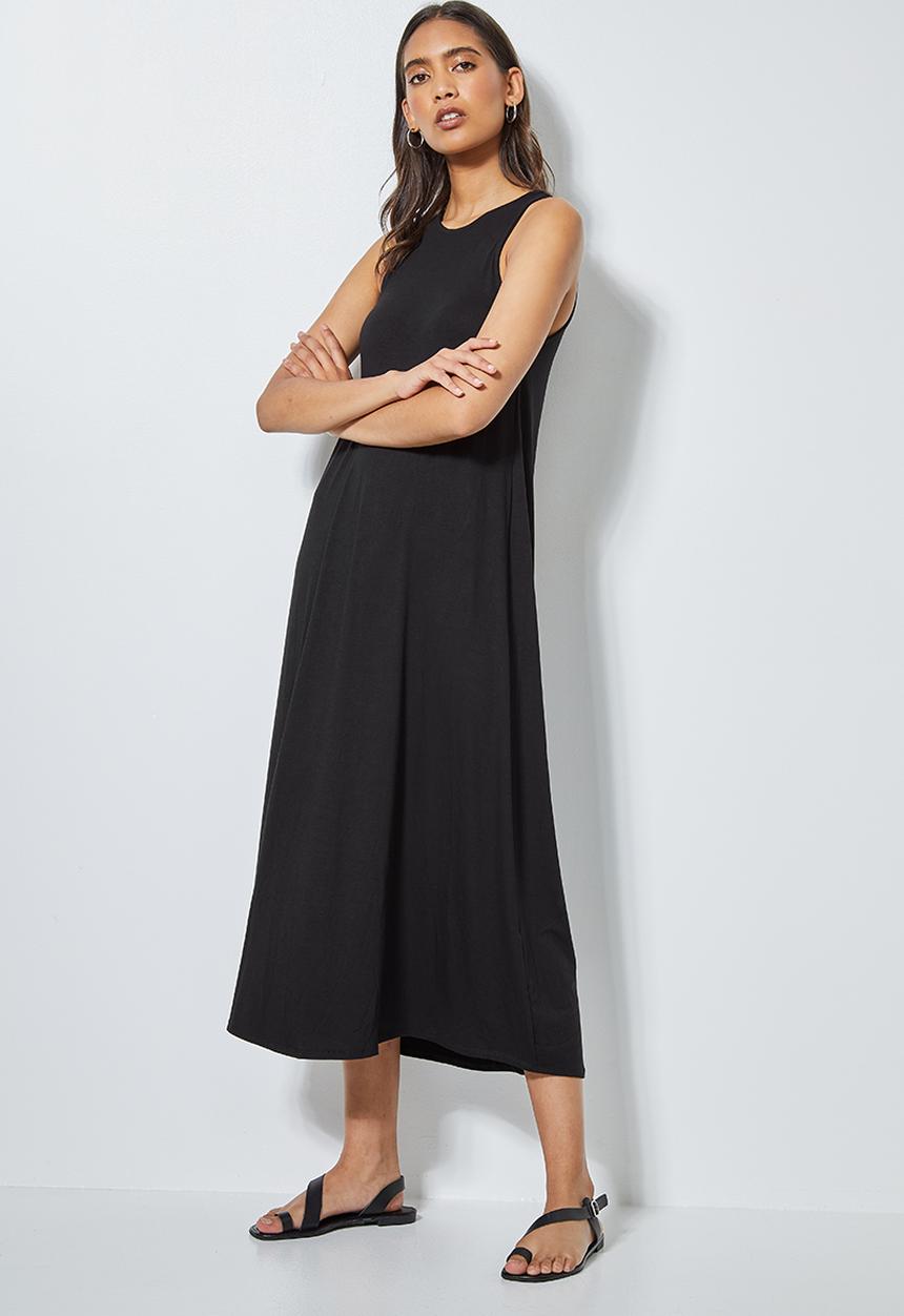 Superbalist - Trapeze vest dress - black