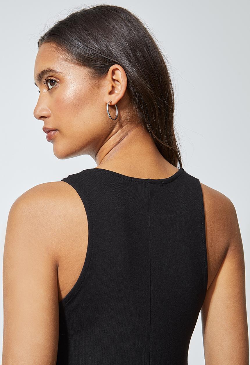 Superbalist - Trapeze vest dress - black