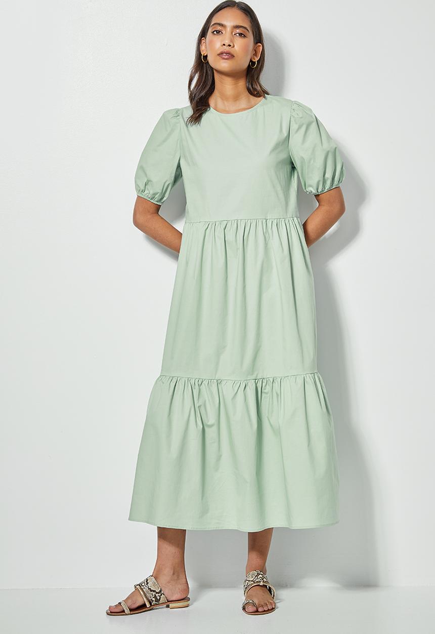 Superbalist - Tiered dress - sage