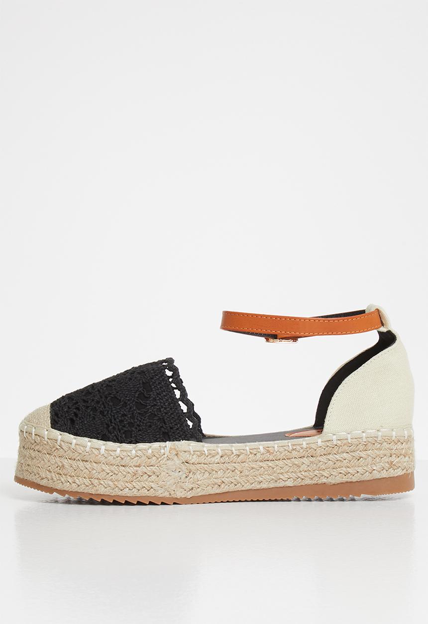 Plum - Dolly espadrille - black