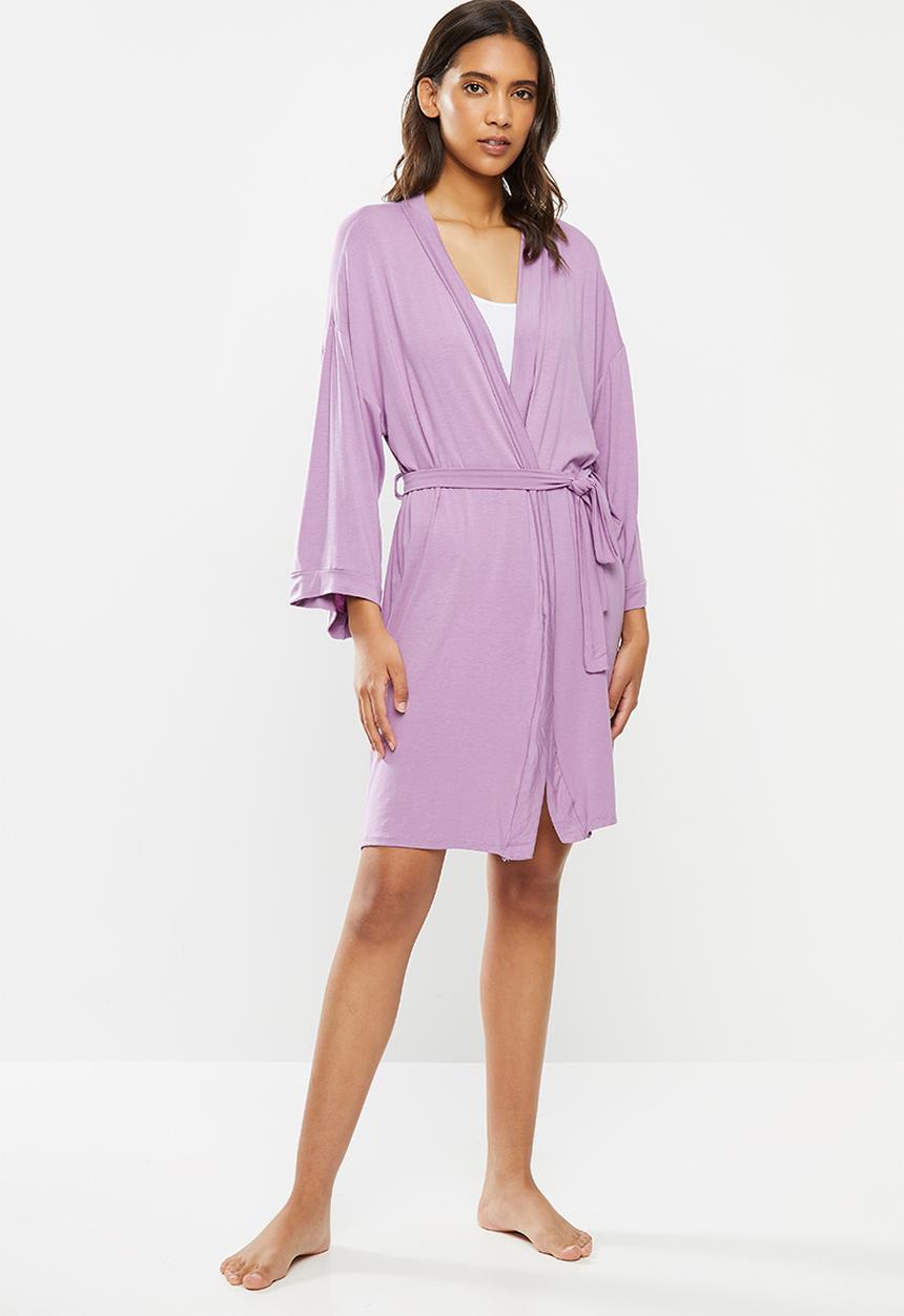Superbalist - Short knit robe - purple